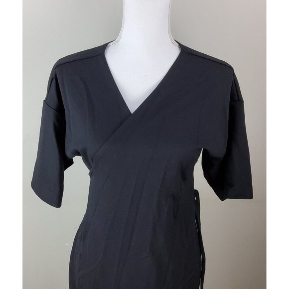 Paridaez Women's Heron 4 In 1 Wrap Dress Black Size M $298 - Picture 6 of 7
